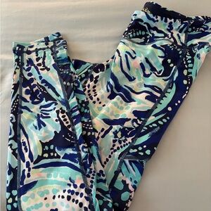 Lilly Pulitzer Luxletic Leggings in Blue and Green